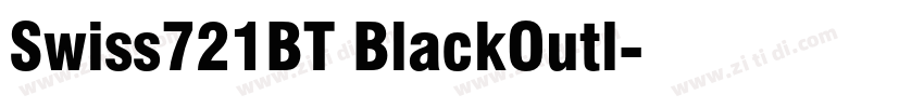 Swiss721BT BlackOutl字体转换